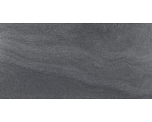 Carrelage de sol en grès cérame fin Austral anthracite 59.1x119.1 cm