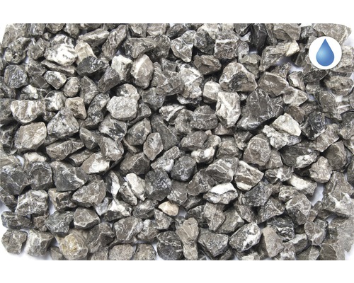 Graviers de marbre gris comme matériau en vrac