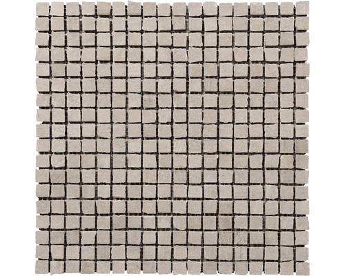 Feinsteinzeugmosaik Arcadia Quadretto beige 30x30 cm Mosaikfliese aus Naturstein