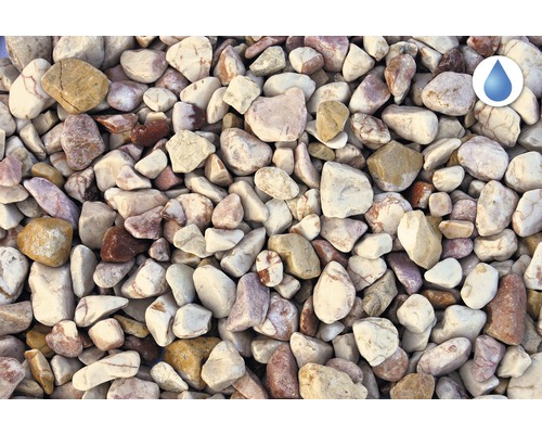 Gros plan de gravier décoratif pour le jardin