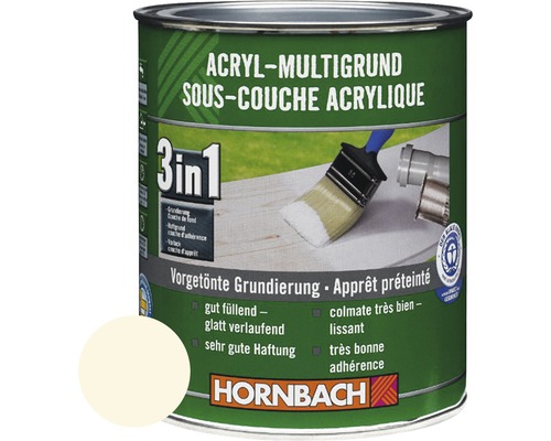 HORNBACH Acryl Multigrund beige 750 ml Acryl Multigrund 3in1 Dose mit Farbklecks