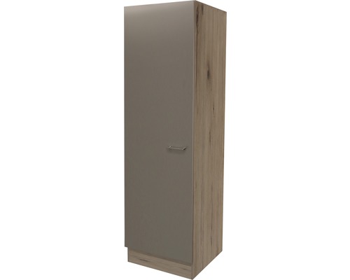 Armoire haute Riva San Remo chêne clair/Quarzit Cubanit (lxhxp) 50x200x57 cm