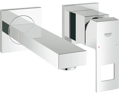 Robinet de lavabo encastré GROHE EUROCUBE chrome 19895000 sans corps de base encastré