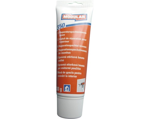 Enduit de rénovation prêt à l'emploi usage intérieur blanc 330 g Modulan 350 Mastic de réparation pour intérieur en tube