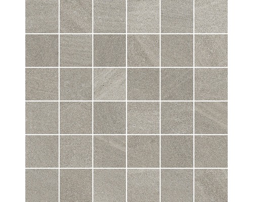 Mosaïque en grès cérame fin Austral beige 30x30 cm Carreau de mosaïque carré gris