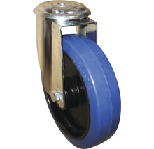 Lenkrolle mit Stahlgehäuse und Elastikreifen