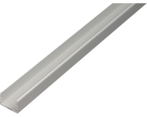 U-Profil Aluminium silber 8,9 x 10 x 1,5 x 1,5 mm 2 m