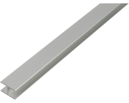 Profilé en H Aluminium argent 8,9 x 20 x 1,5 mm x 1,5 mm , 1 m Profilé en H en aluminium