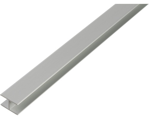 Profilé en H Aluminium argent 10,9 x 20 x 1,5 mm x 1,5 mm , 1 m