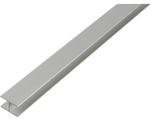 Profilé en H Aluminium argent 10,9 x 20 x 1,5 mm x 1,5 mm , 1 m Profilé en H en aluminium