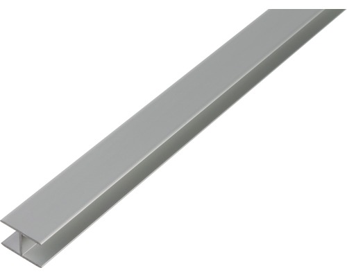 Profilé en H Aluminium argent 12,9 x 22 x 1,5 mm x 1,5 mm , 2 m