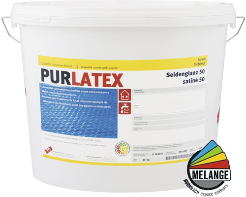 Faire mélanger la peinture pour murs et plafonds KABE Purlatex FS-PROTECT satinée 50 dans le coloris souhaité