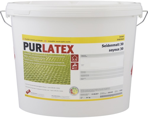 Seau de peinture d''intérieur Purlatex satinée 30, 20 kg