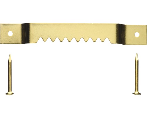 Bilderhaken mit zwei Nägeln zum Aufhängen von Bildern