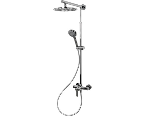 Colonne de douche Rain Schulte Classic plus D 962031 chromée avec mitigeur monocommande