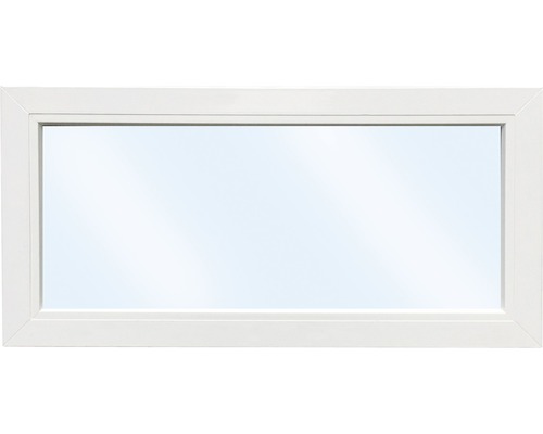 Élément fixe de fenêtre en plastique ARON Basic blanc 750x400 mm (non ouvrable)