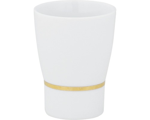 Zahnbecher Spirella Opera weiss/gold