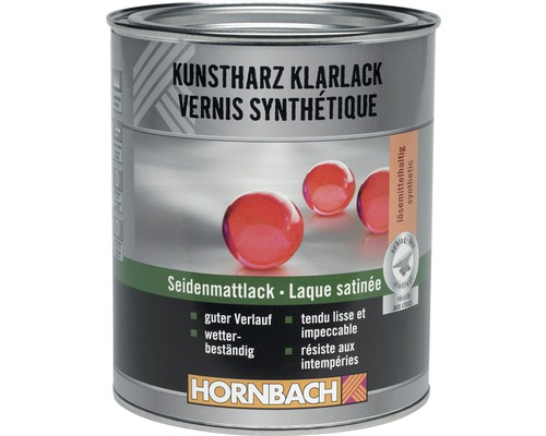 Vernis pour résine synthétique mat satiné 750 ml Boîte de vernis synthétique brillant soyeux