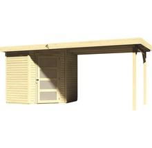 Garage en bois avec abri de jardin pour l''extérieur