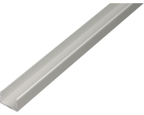 U-Profil Aluminium silber 19,9 x 15 x 2 x 2 mm 2 m