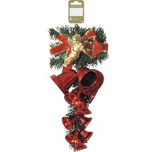 Décoration de Noël avec ange, ruban et cloches