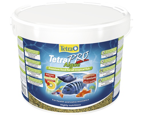 Aliments Premium Tetra Pro Algae pour poissons tropicaux, seau