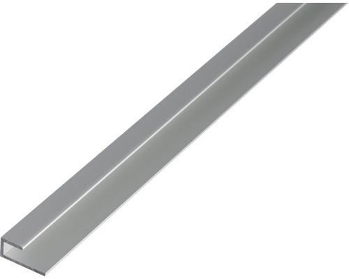 Abschlussprofil Aluminium silber 20 x 9 x 10 x 10 mm 1 m