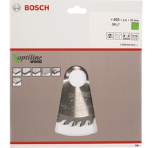 Bosch Kreissägeblatt Optiline Wood 165x30mm 36Z