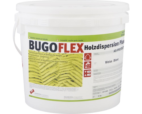 Bugoflex Holzdispersion Plus Holzfarbe im Eimer