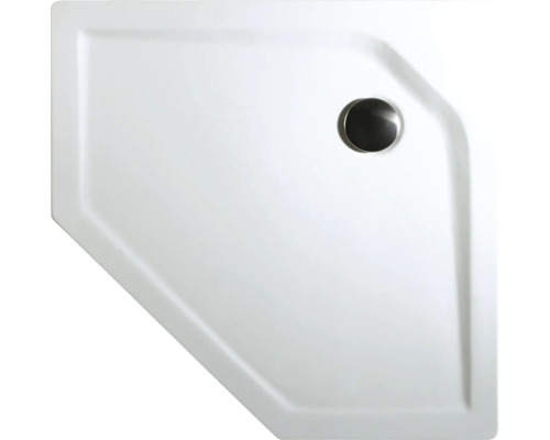 Eckige Duschwanne mit Ablauf