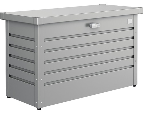 Auflagenbox Biohort FreizeitBox 100, 101 x 46 x 61 cm, quarzgrau-metallic Aufbewahrungsbox aus Metall mit horizontalen Rillen