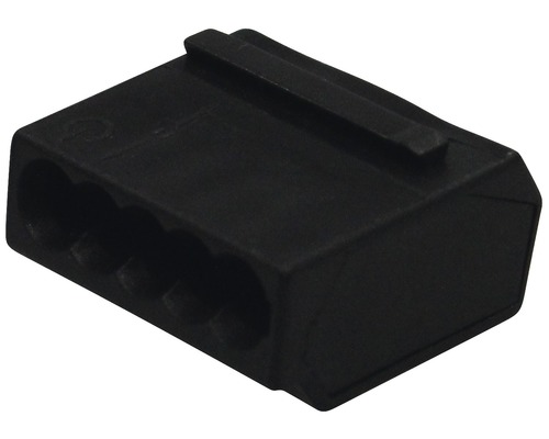 Connecteur femelle 5x0,5-2,5mm2 noir 100 unités