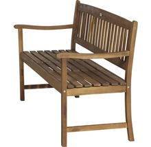 Banc de jardin en bois avec accoudoirs