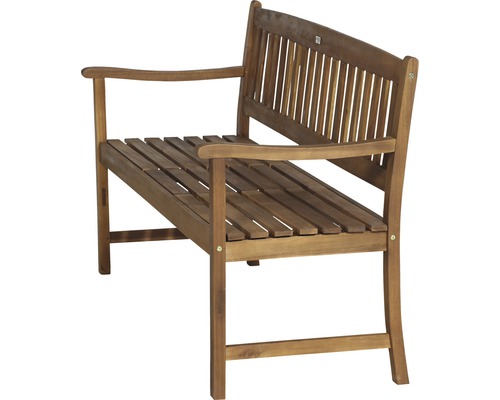 Banc de jardin en bois avec accoudoirs