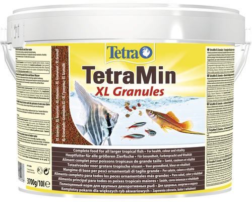 TetraMin aliments en granulés XL Granules 10 l Tetra TetraMin XL Granulés nourriture pour poissons en seau
