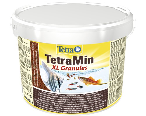 Tetra TetraMin XL Granules nourriture pour poissons dans un seau