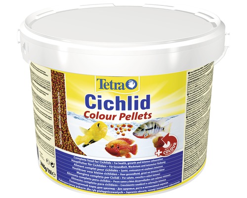 Tetra Cichlid Colour Pellets en seau pour poissons d''ornement
