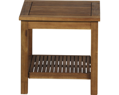 Tabouret en bois avec espace de rangement