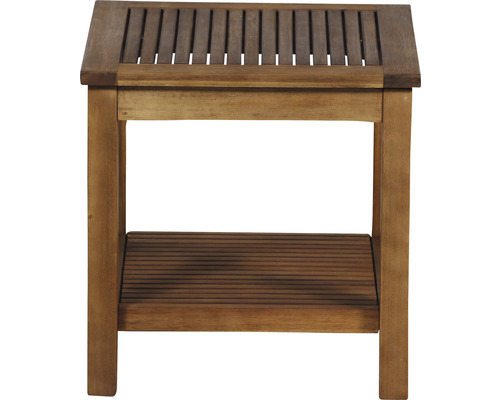 Banc en bois avec espace de rangement