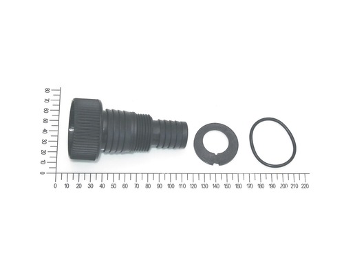 Adaptateur universel avec anneau pour pompe à eaux usées FQ-SW 18.500 (5813000) Raccord de tuyau avec joints et échelle de mesure