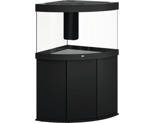 Aquarium d''angle avec meuble