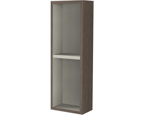 Hängeschrank ohne Tür Baden Haus Breite 20 cm Eiche dunkel fertig montiert 53134 Hängeschrank mit einem Einlegeboden