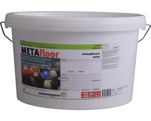 Peinture pour murs et sols KABE METAfloor brillant satiné gris clair 10 kg