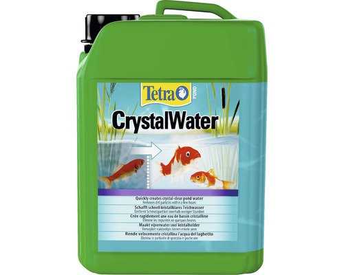 Tetra Crystal Water pour une clarification rapide de l''eau de bassin de jardin en bidon vert