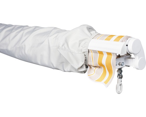 Housse de protection gris clair pour stores banne à bras articulé de 6 m