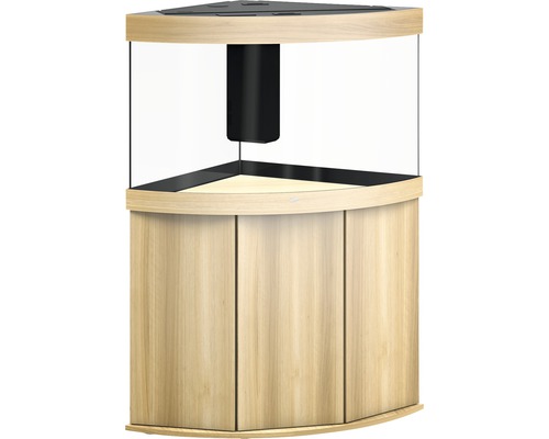 Aquarium d''angle avec meuble