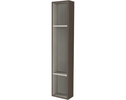 Armoire suspendue chêne foncé 100x20 cm