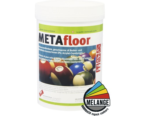 METAfloor Peinture de sol pour l''intérieur et l''extérieur en seau