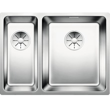 Spüle aus Edelstahl mit zwei Becken