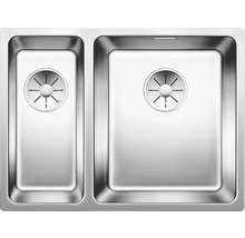 Spülbecken aus Edelstahl mit zwei Becken